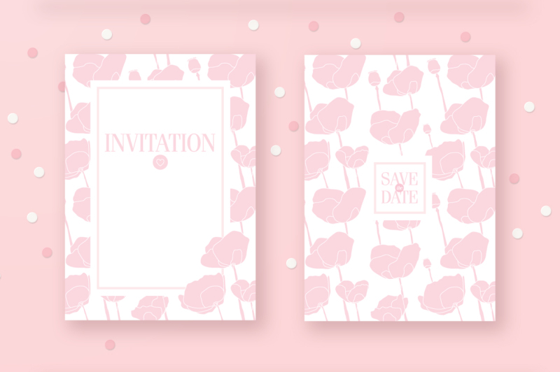 pink-poppies-wedding-invitation-set