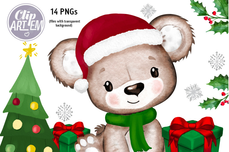 sweet-christmas-boy-bear-watercolor-14-png-bundle-new-year-imsges