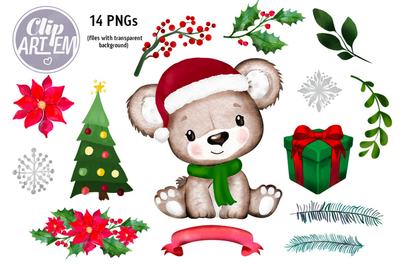 sweet-christmas-boy-bear-watercolor-14-png-bundle-new-year-imsges