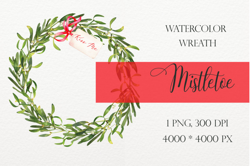 watercolor-mistletoe-kisses-wreath-png