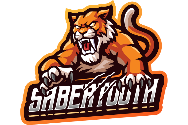 sabertooth-esport-mascot-logo-design