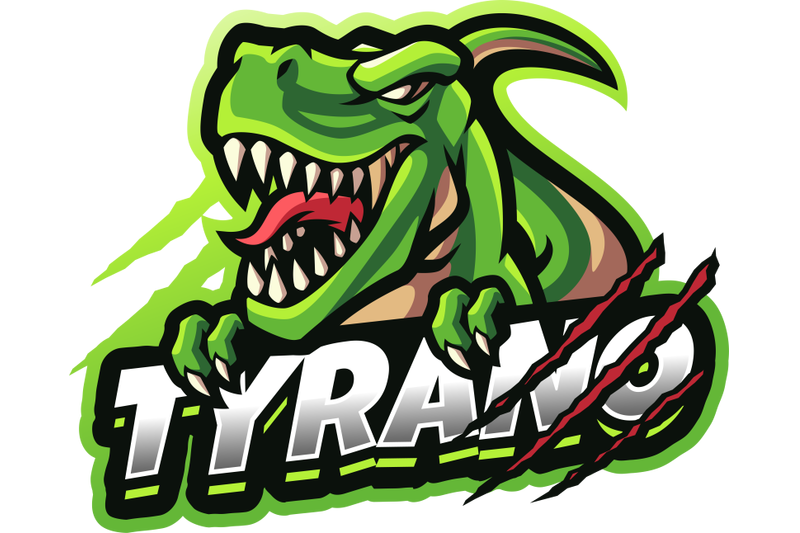 tyrano-esport-mascot-logo-design