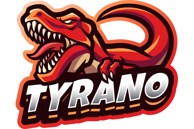 tyrano-esport-mascot-logo-design