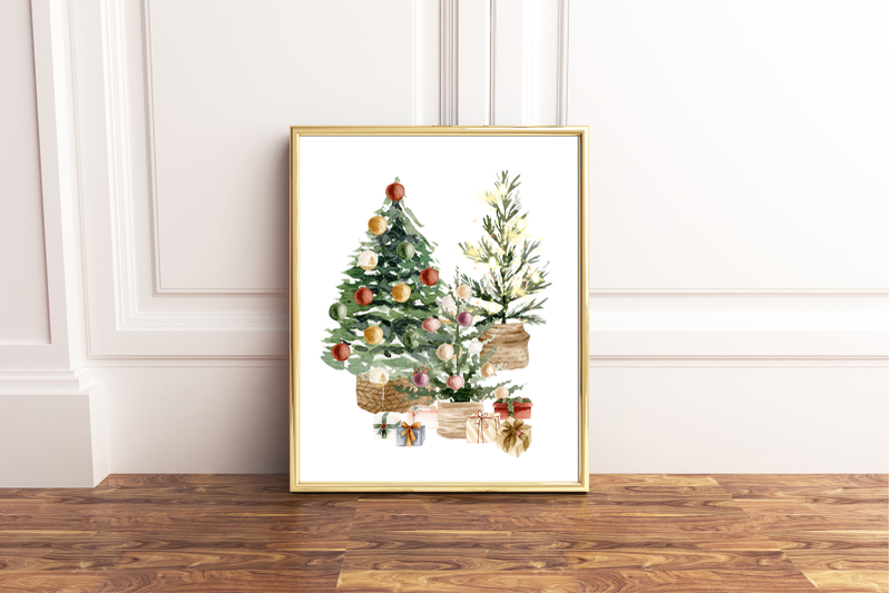 christmas-trees-element-set