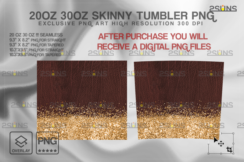 20oz-glitter-gold-leather-skinny-tumbler-seamless-pattern-design