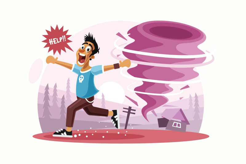 tornado-disaster-vector-illustration