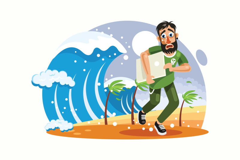 tsunami-disaster-vector-illustration