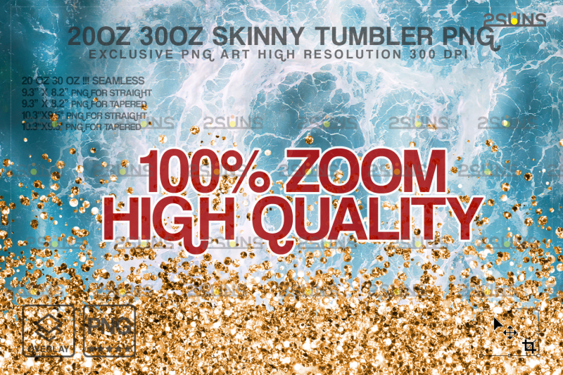 20oz-sea-gold-glitter-skinny-tumbler-seamless-design-sublimation-png