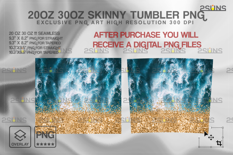 20oz-sea-gold-glitter-skinny-tumbler-seamless-design-sublimation-png