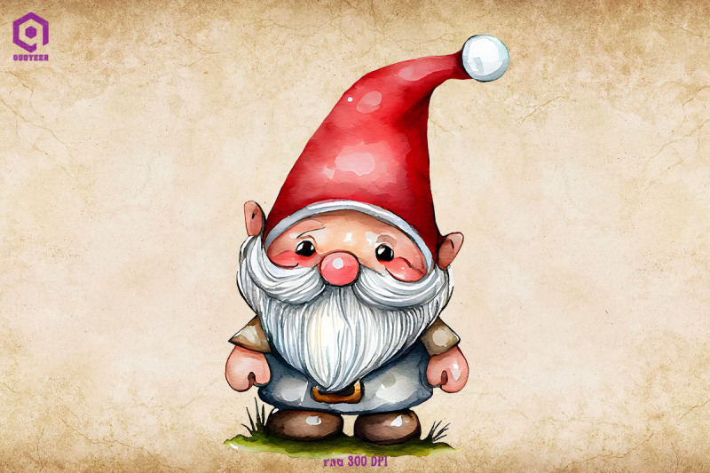 christmas-gnome-watercolor