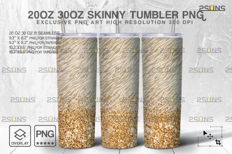 20oz-glitter-gold-fur-africa-skinny-tumbler-seamless-digital-design