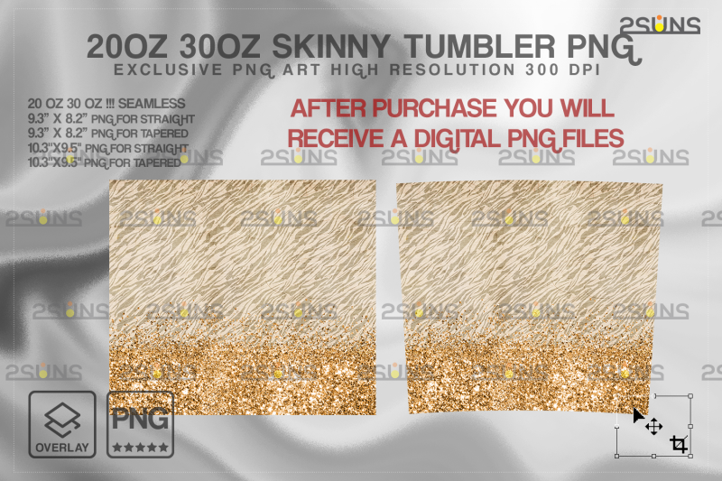 20oz-glitter-gold-fur-africa-skinny-tumbler-seamless-digital-design