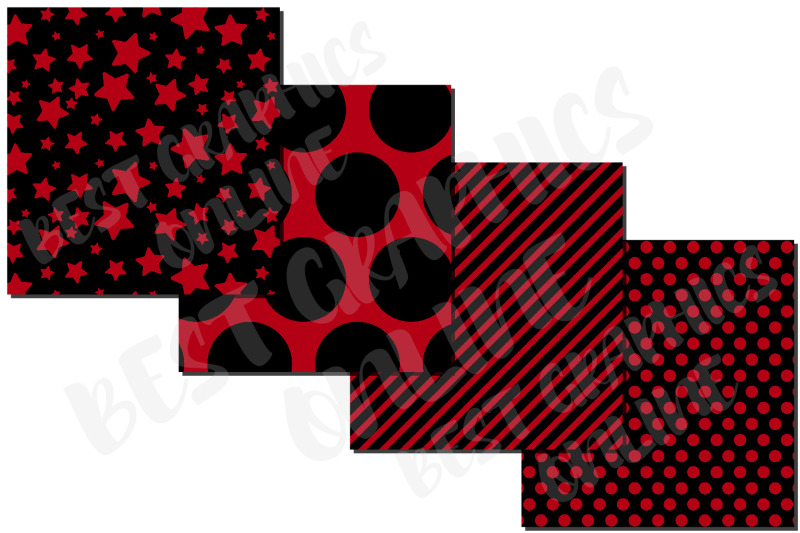 black-and-red-digital-background-papers-pattern-papers