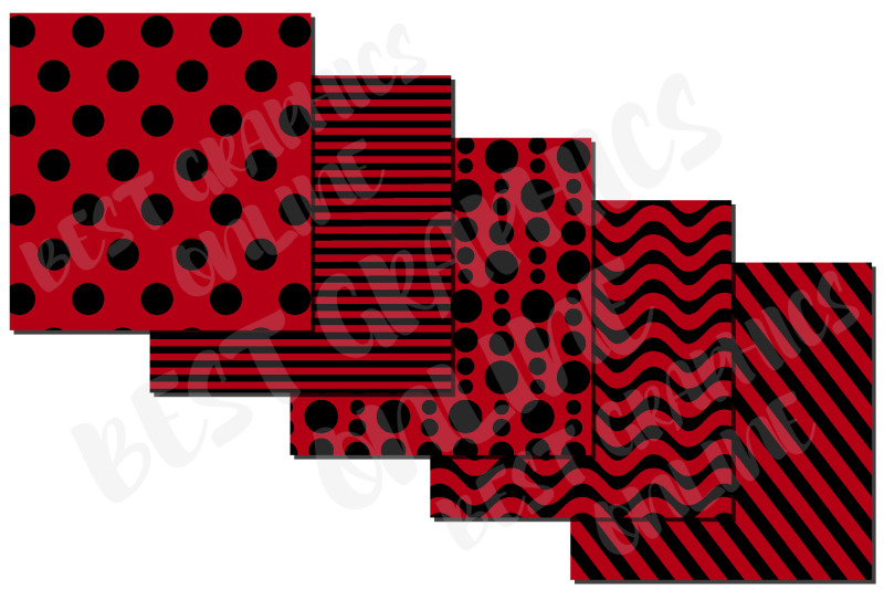 black-and-red-digital-background-papers-pattern-papers