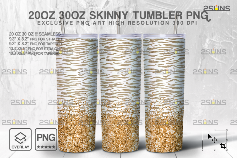 20oz-glitter-gold-fur-africa-skinny-tumbler-seamless-digital-design