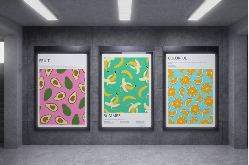 color-summer-fruit-covers-posters