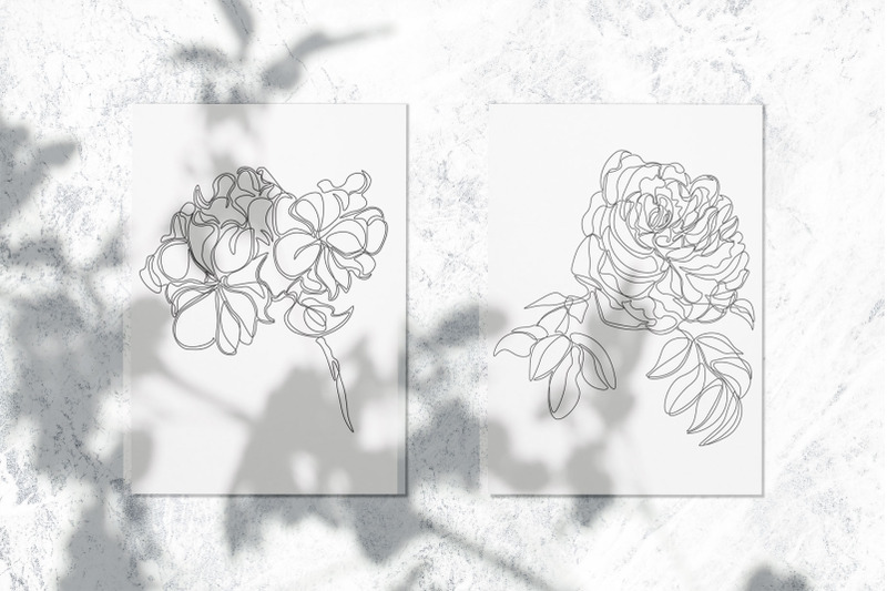 set-of-hand-drawn-outline-flowers