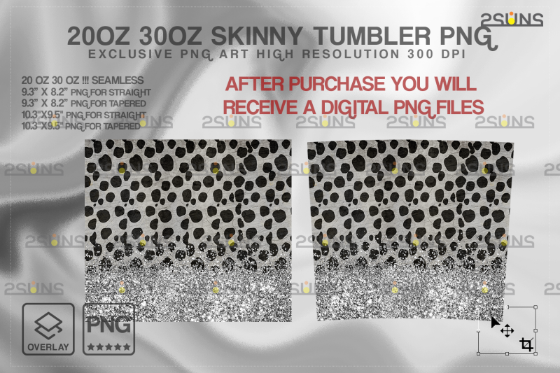 20oz-glitter-silver-leopard-skinny-tumbler-seamless-digital-design