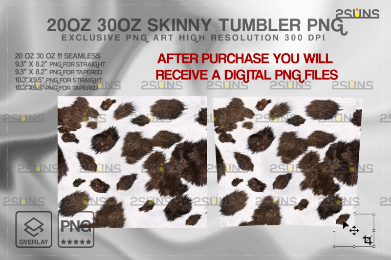 20oz-cow-hide-heifer-skinny-tumbler-seamless-design-sublimation-png