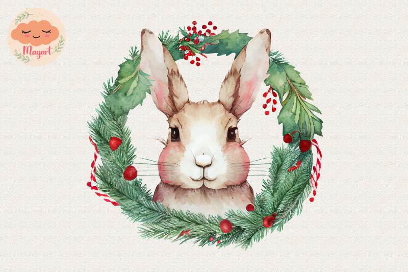 christmas-wreath-bunny-rabbit