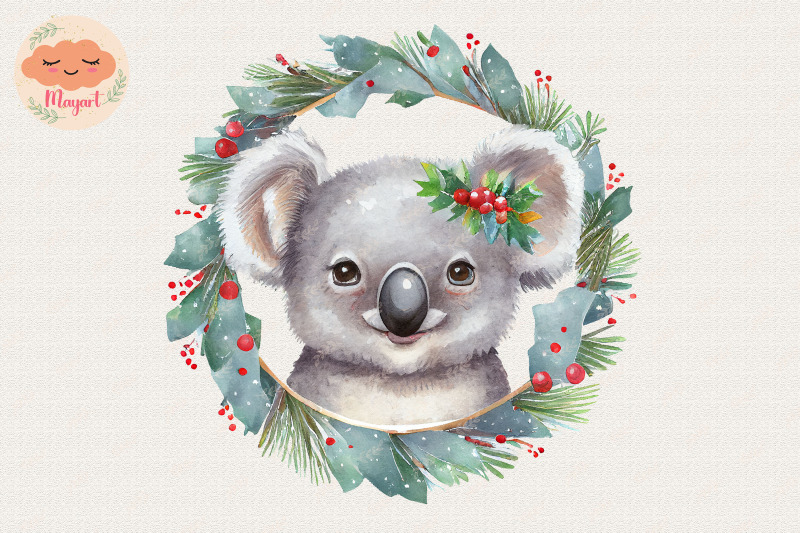 christmas-wreath-cute-koala