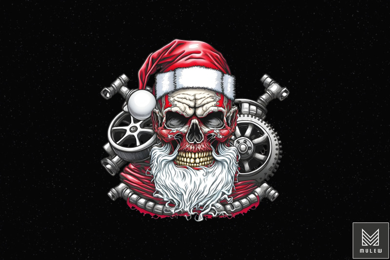 mechanic-santa-claus-skull-xmas