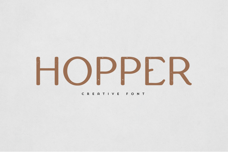 hopper-creative-font