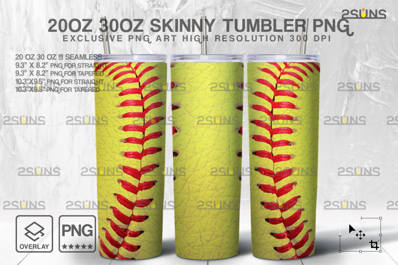 20oz-softball-mom-skinny-tumbler-seamless-design-sublimation
