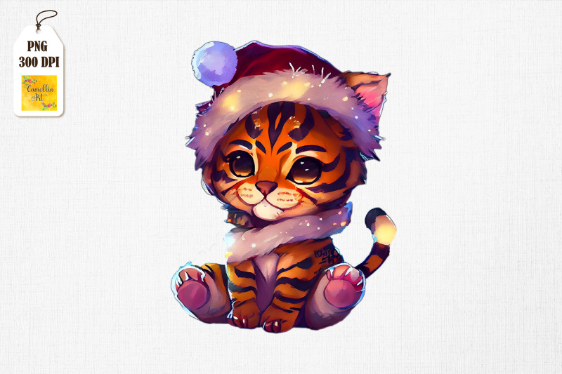 super-cute-baby-tiger-christmas-lights