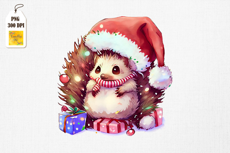 super-cute-baby-hedgehog-christmas