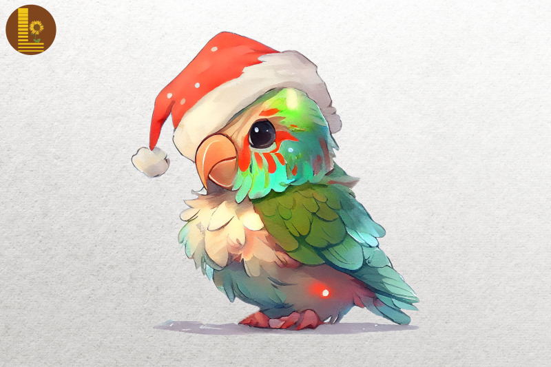 baby-parrot-in-santa-hat-christmas