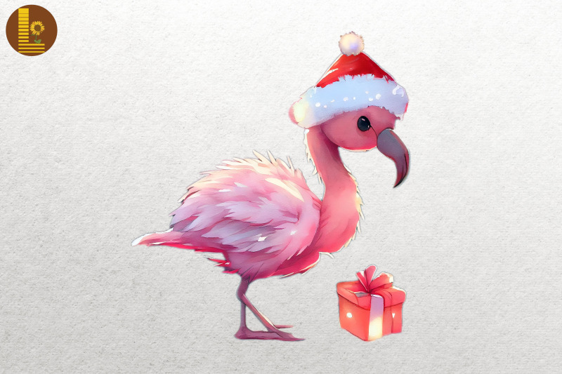 baby-flamingo-in-santa-hat-christmas