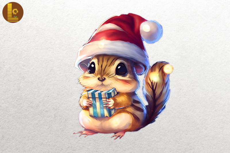 baby-chipmunk-in-santa-hat-christmas