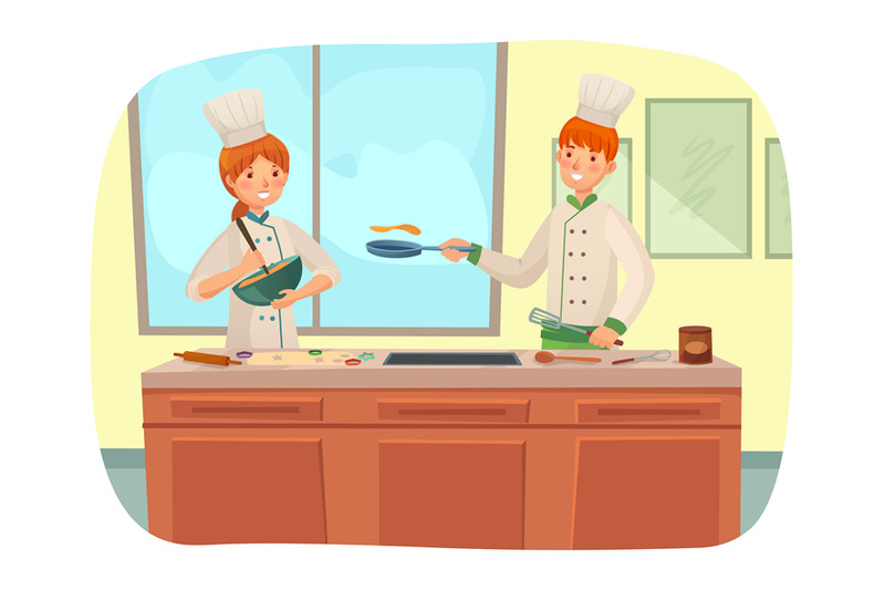 restaurant-chef-cooking-at-kitchen-breakfast-for-customers