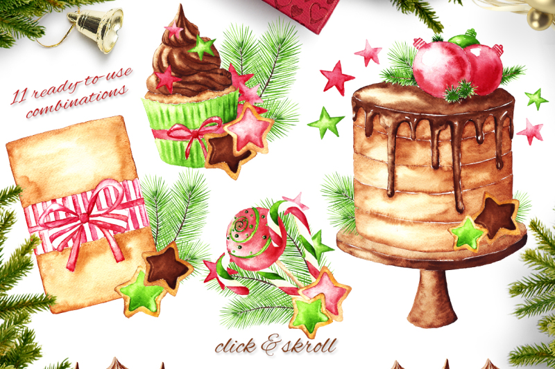christmas-sweets-watercolor-set