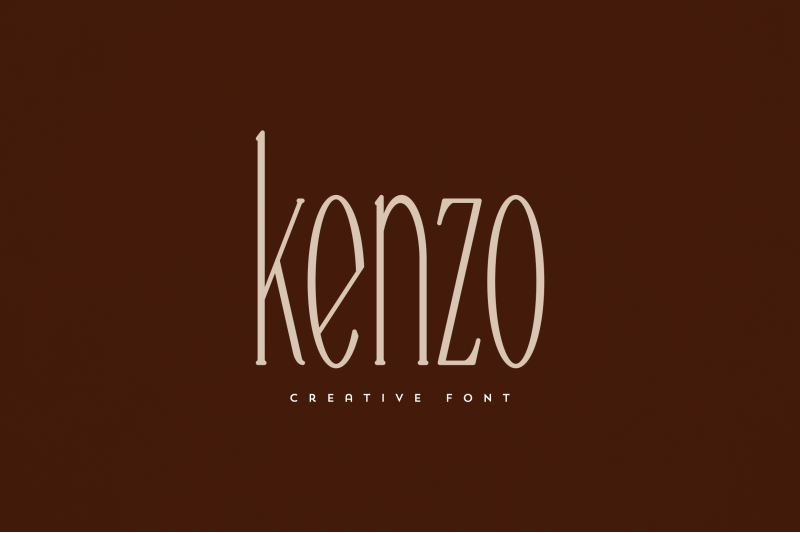 kenzo-creative-font