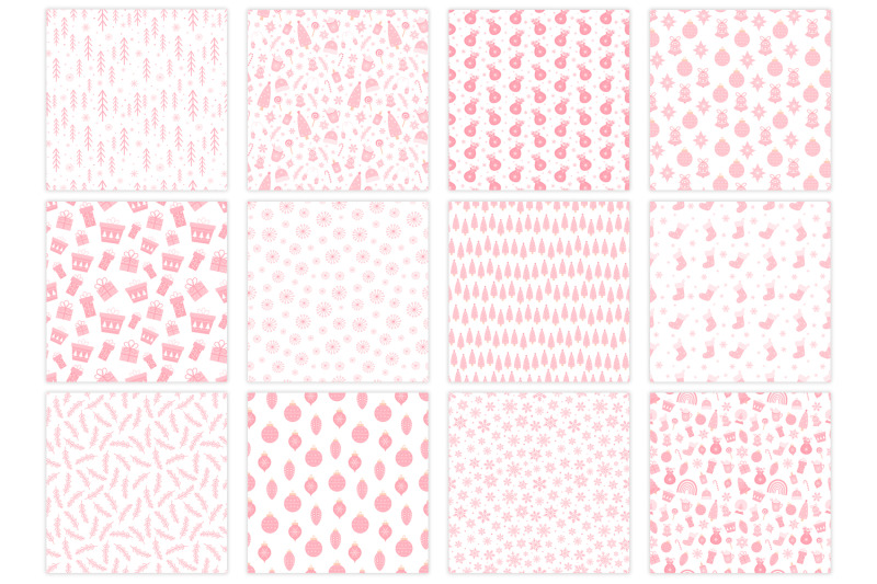 pink-christmas-pattern-pink-christmas-background