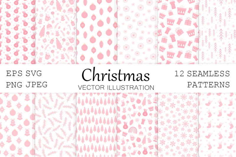 pink-christmas-pattern-pink-christmas-background