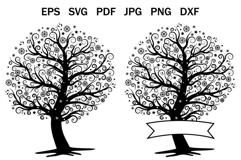 winter-tree-with-snowflakes-svg-printing-template