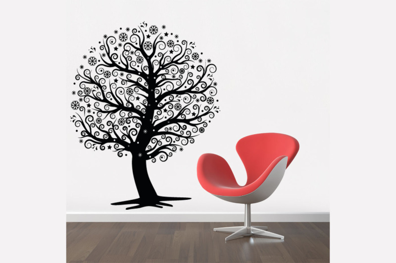 winter-tree-with-snowflakes-svg-printing-template