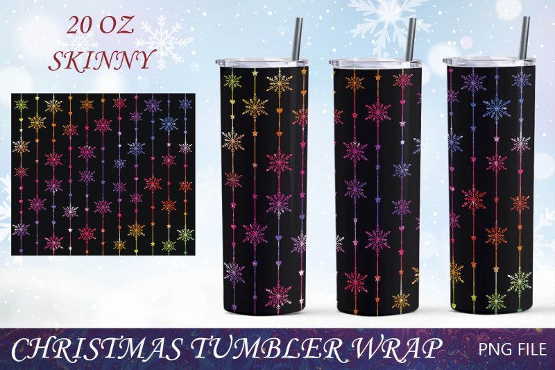 snowflake-tumbler-wrap-christmas-20oz-skinny-tumbler