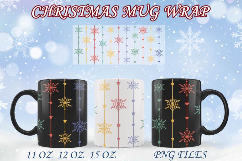 christmas-mug-sublimation-png-snowflake-wrap-11oz-12oz-15oz