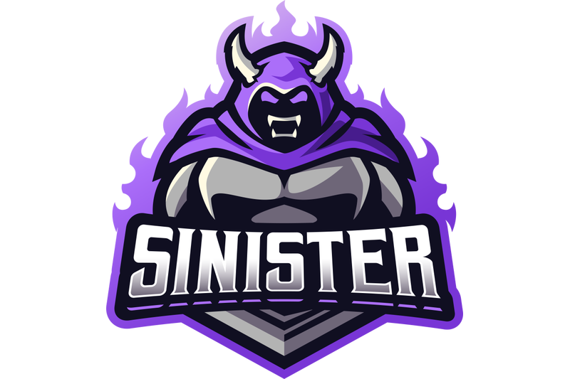 sinister-esport-mascot-logo-design