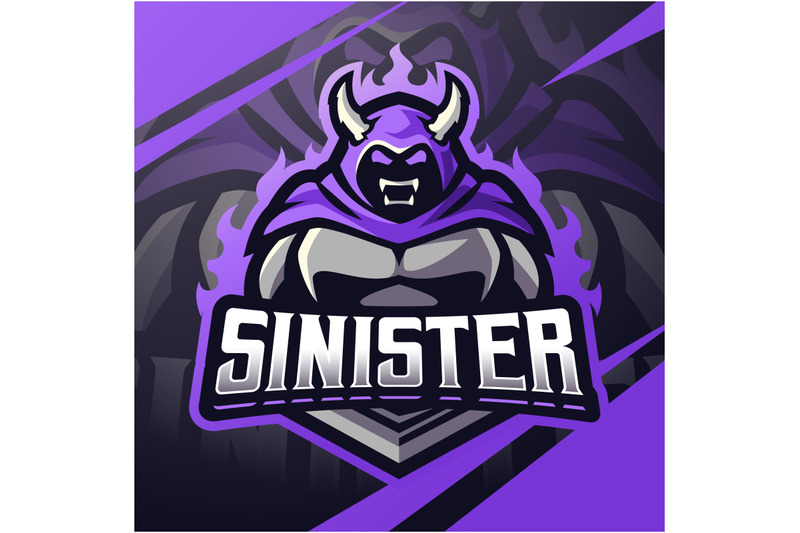 sinister-esport-mascot-logo-design