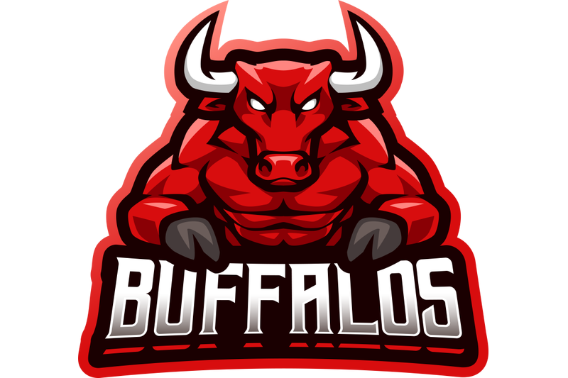 buffalo-esport-mascot-logo-design