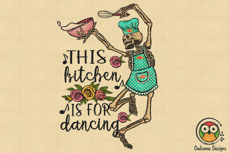 skeleton-dancing-kitchen-sublimation-png-design