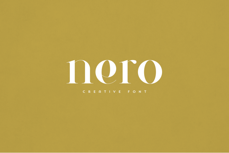 nero-creative-font