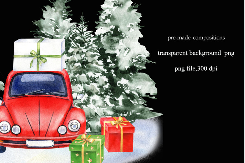 watercolor-christmas-car-clipart-christmas-tree-png