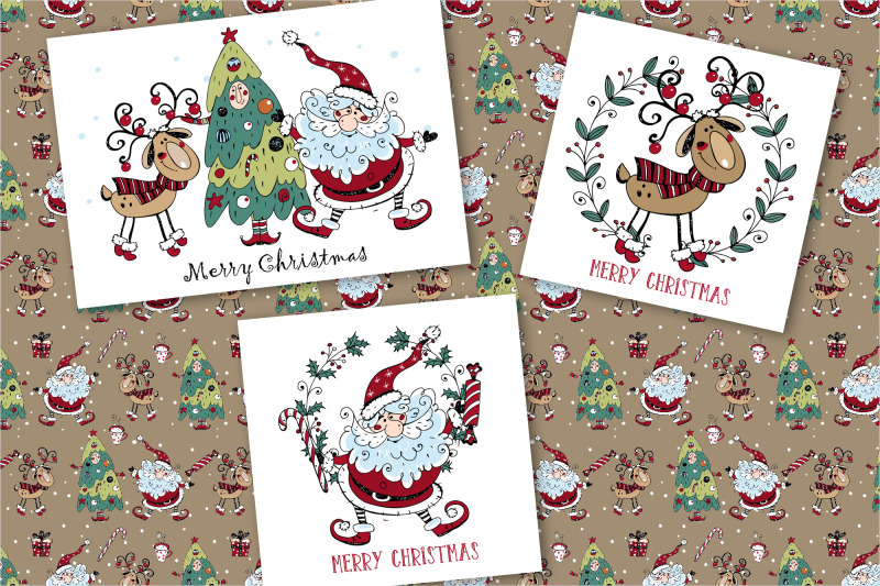 new-year-and-christmas-doodles-svg-png