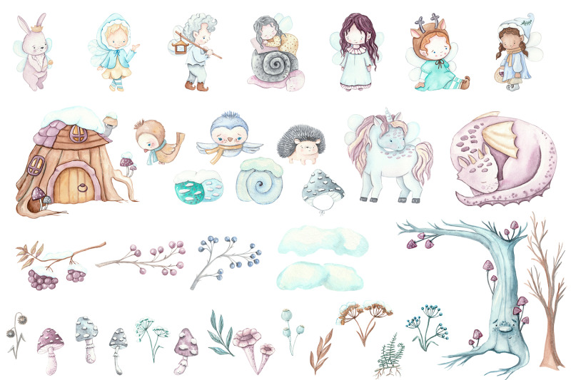 forest-fairy-winter-cute-christmas-fairy-clipart